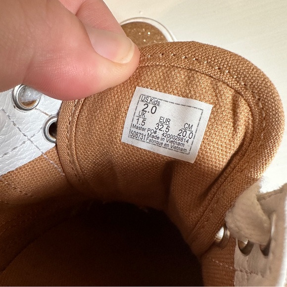 Vans Old Skool Glitter Skate Shoe - Little Kid - Amberlight - Picture 8 of 8